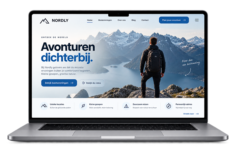 Voorbeelden van websiteontwerpen